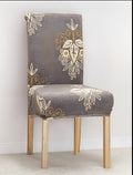 Gray patterned Chair Cover
