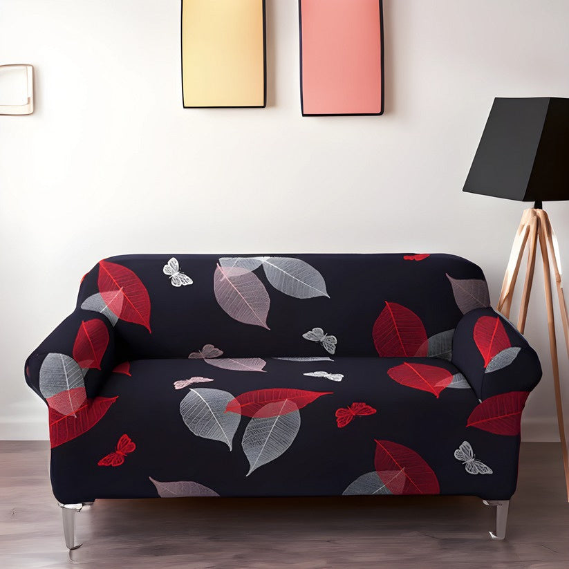 red black sofa cover