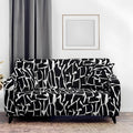 Black colored sofa cover