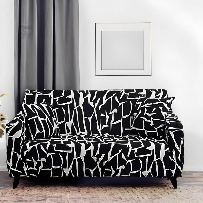 Black colored sofa cover