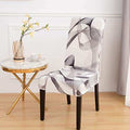 White colored Patterned Chair 2